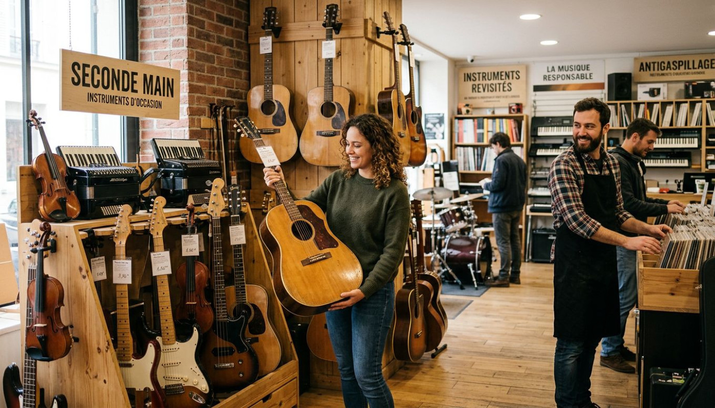 Lutte anti-gaspillage : quand la seconde main s’invite dans les boutiques d’instruments